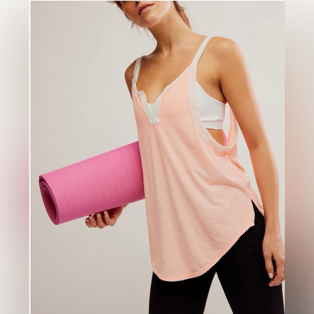 FP Movement by Free People Batter Up Tank in Pastel Peach: S